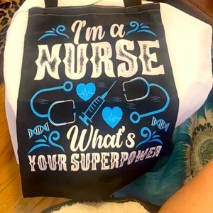 Nurse vinyl tote.